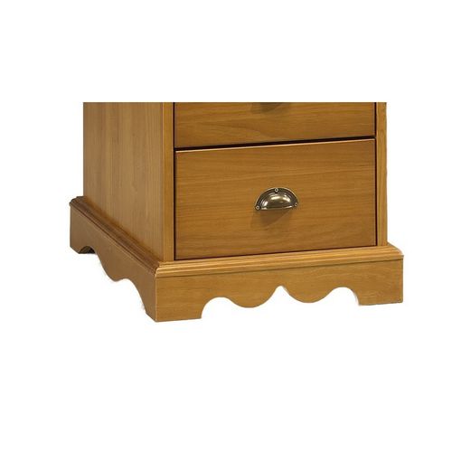 Bureau Ministre Pin Miel Style Anglais 11 Tiroirs 5 Niches L 137.5 H 99.7 P 58.3 Cm