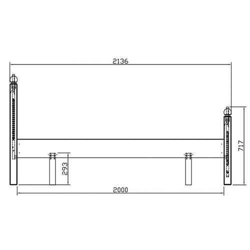 Lit Blanc 2 Places Pour Couchage 160 X 200 Style Anglais L 169 H 100 P 208 Cm
