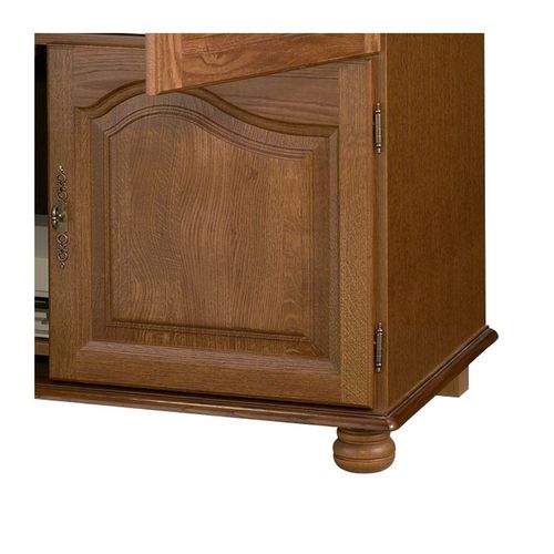 Armoire Informatique Chêne 4 Portes 7 Niches L 97 H 141 P 54 Cm