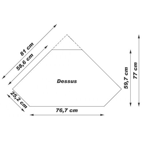 Meuble TV D'angle 42 Pouces Merisier 9 Niches 2 Portes L 114 H 77 P 77 Cm