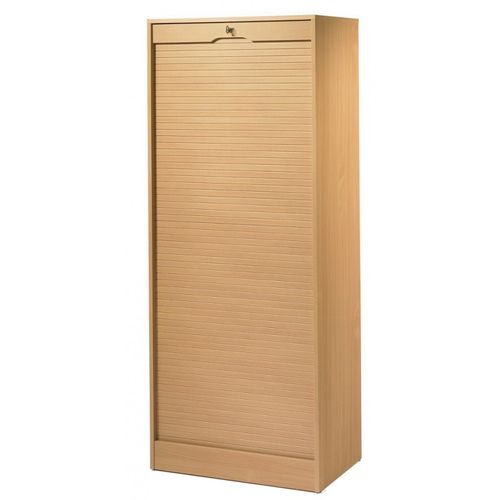 Classeur à Rideau Largeur 70 Cm Hauteur 172 Cm 20 Niches 2 Kits Ds - Coloris: Hêtre