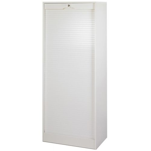 Classeur à Rideau Largeur 70 Cm Hauteur 172 Cm 20 Niches 2 Kits Ds - Coloris: Blanc