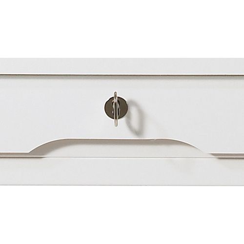 Classeur à Rideau Largeur 70 Cm Hauteur 76 Cm 8 Niches 2 Kits Ds - Coloris: Blanc