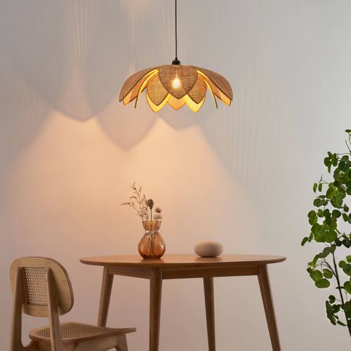 Suspension Tendance En Rotin Tressé - Mariella