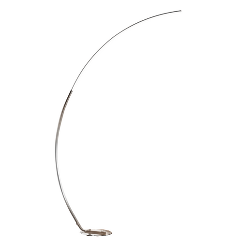Grand Lampadaire Courbé LED Dimmable Chromé 184 Cm - Thalia