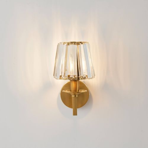 Applique Luxueuse Métal Finition Laiton Et Cristal - Odrina