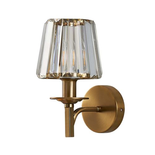 Applique Luxueuse Métal Finition Laiton Et Cristal - Odrina