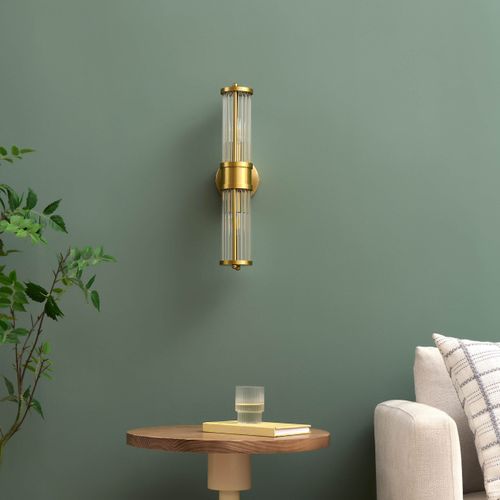 Applique Couleur Laiton Fines Tiges De Verre - Medilia