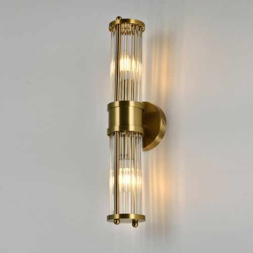 Applique Couleur Laiton Fines Tiges De Verre - Medilia