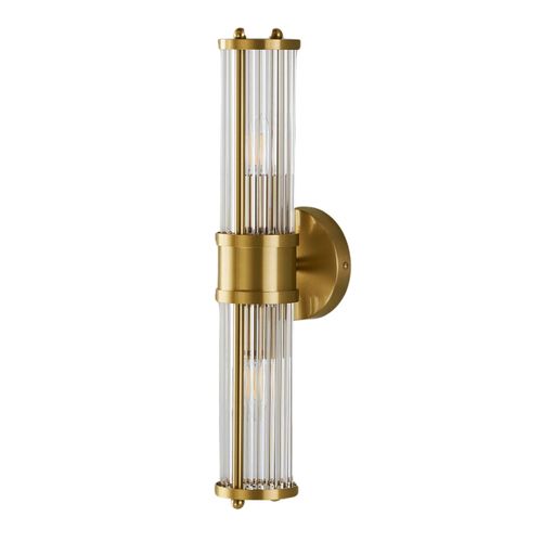 Applique Couleur Laiton Fines Tiges De Verre - Medilia