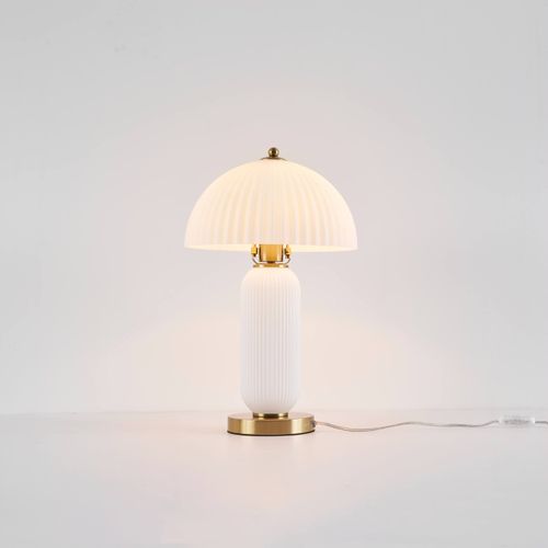 Lampe à Poser Vintage Avec Coupole En Verre Orientable - Adaline