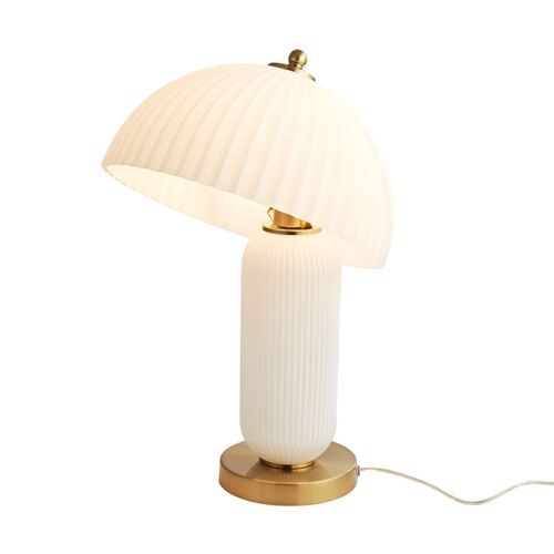 Lampe à Poser Vintage Avec Coupole En Verre Orientable - Adaline