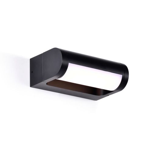 Petite Applique LED Rectangulaire Noire Pour Extérieur - Ilona