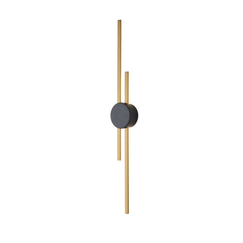 Grande Applique Laiton Socle Noir Aux Lignes Épurées 89 Cm - Pia