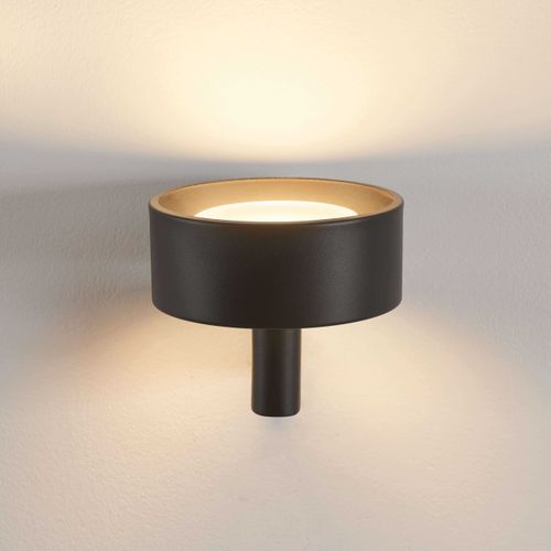 Applique Murale Noire En Métal Avec Tête Ronde LED - Prins