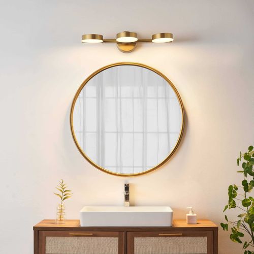 Applique Triple Laiton LED Intégrée 3 Spots Orientables - Syloria