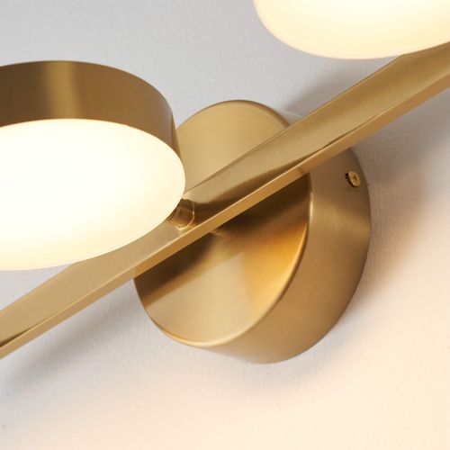 Applique Triple Laiton LED Intégrée 3 Spots Orientables - Syloria