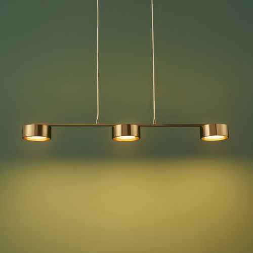 Suspension Triple Métal Laiton 3 Spots LED Dimmable - Prins
