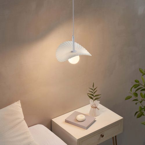 Suspension Blanche Design Forme De Nuage En Verre Et Résine - Melissa