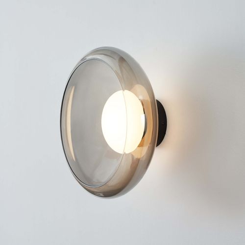Éclairage LED Rond Ultra Tendance Avec Abat-jour En Verre Fumé - Théoria