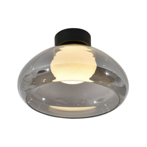 Éclairage LED Rond Ultra Tendance Avec Abat-jour En Verre Fumé - Théoria