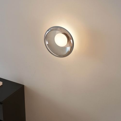 Éclairage LED Rond Ultra Tendance Avec Abat-jour En Verre Fumé - Théoria
