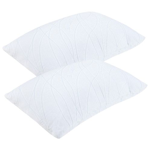 Lot De 2 Oreillers 60 X 40 Cm Mousse à Mémoire De Forme - Morphée