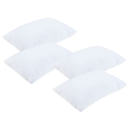 Lot De 4 Oreillers 60 X 40 Cm Mousse à Mémoire De Forme - Morphée