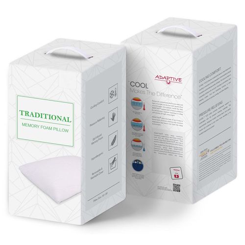 Lot De 6 Oreillers 60 X 40 Cm Mousse à Mémoire De Forme - Morphée