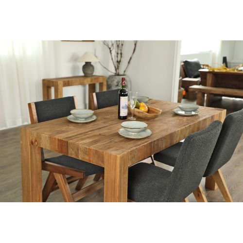 Table De Repas 160 Cm En Bois Massif De Pin Recyclé – Chalet