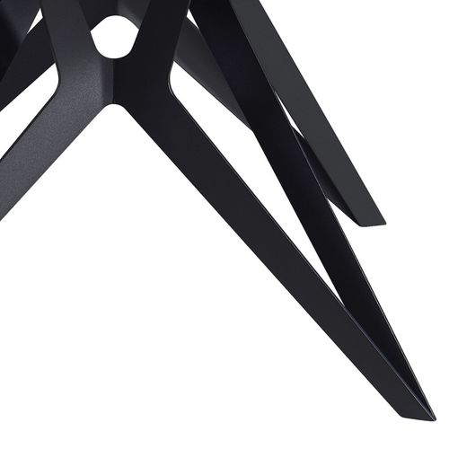 Table Extensible 90 à 160 Cm Céramique Gris Anthracite Marbré - Emmett