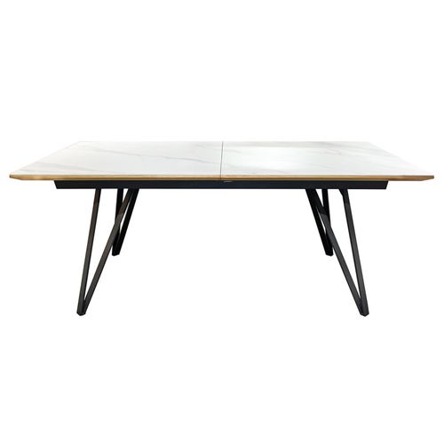 Table Extensible 180/230 Cm Chêne Céramique Pieds Métal – Onyx 2