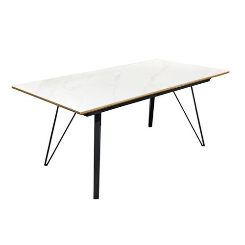 Table Extensible 180/230 Cm Chêne Céramique Pieds Métal – Onyx 2