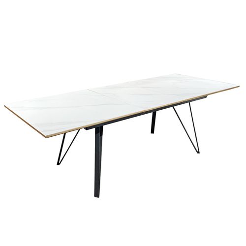 Table Extensible 180/230 Cm Chêne Céramique Pieds Métal – Onyx 2