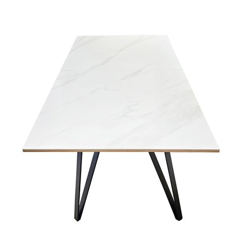 Table Extensible 180/230 Cm Chêne Céramique Pieds Métal – Onyx 2