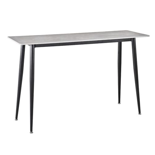Console 120 Cm Céramique Gris Pieds Évasés Métal Noir - Ryder 2
