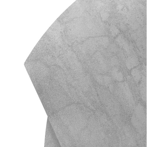 Table Extensible Ronde 90 à 150 Cm En Céramique Gris Pied Central - Pivo