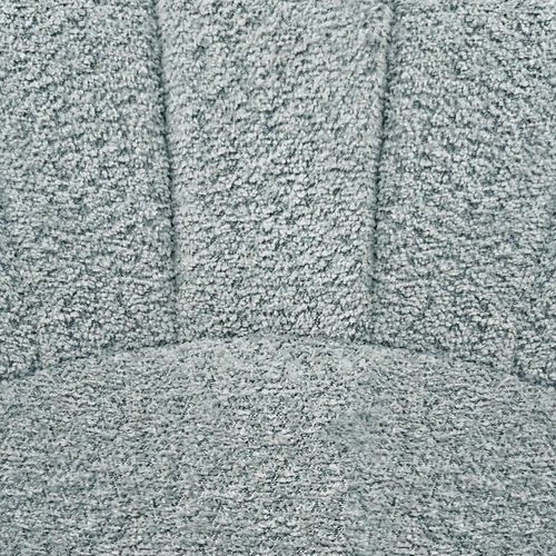 Lot 2 Chaises Coquillage Rotatives 180° Tissu Bouclette Bleu - Tissaia