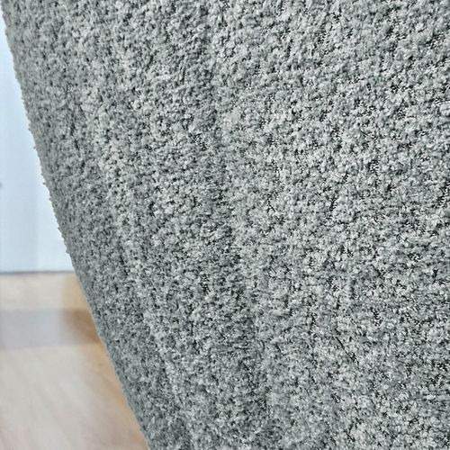 Lot 2 Chaises Coquillage Rotatives 180° Tissu Bouclette Bleu - Tissaia