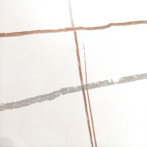 Set De 2 Tables Basses Rondes Noir Et Blanc Céramique Marbrée - Ashe