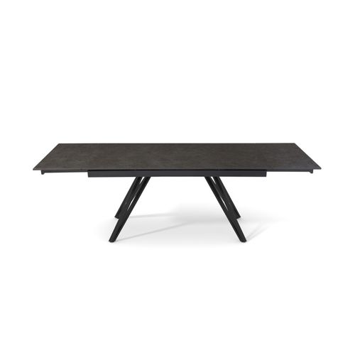 Table Extensible 160 à 240 Cm Céramique Gris Anthracite Pieds V - Utah 10