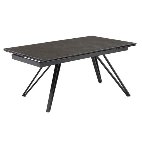 Table Extensible 160 à 240 Cm Céramique Gris Anthracite Pieds V - Utah 10