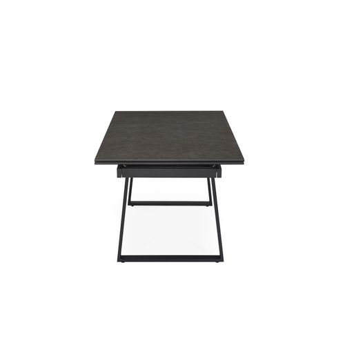 Table Extensible 180 à 260 Cm Céramique Gris Anthracite Pieds Luge - Utah 02