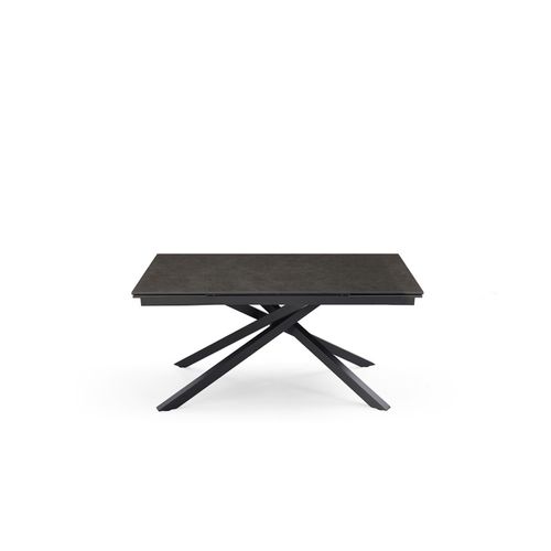 Table Extensible 180 à 260 Cm Céramique Gris Anthracite Pied Torsadé - Utah 05