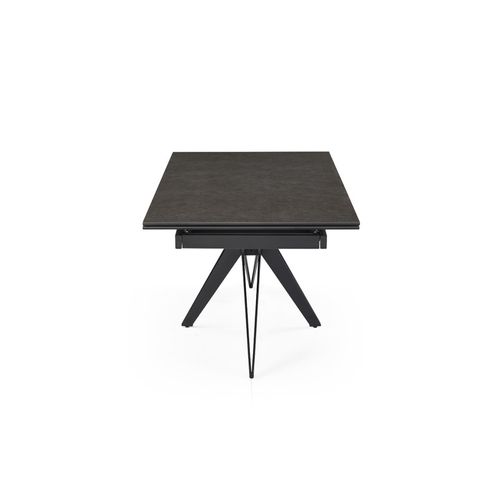 Table Extensible 180 à 260 Cm Céramique Gris Anthracite Pied Étoile - Utah 06