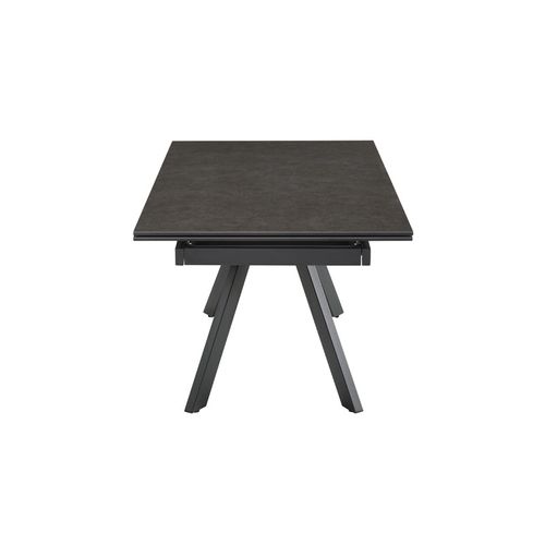 Table Extensible 180 à 260 Cm Céramique Gris Anthracite Pieds Inclinés - Utah 08