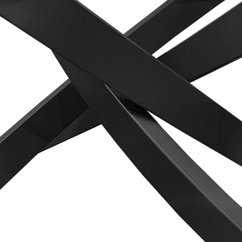 Table Extensible 160 à 240 Cm Céramique Effet Bois Pied Entrecroisé - Texas 11