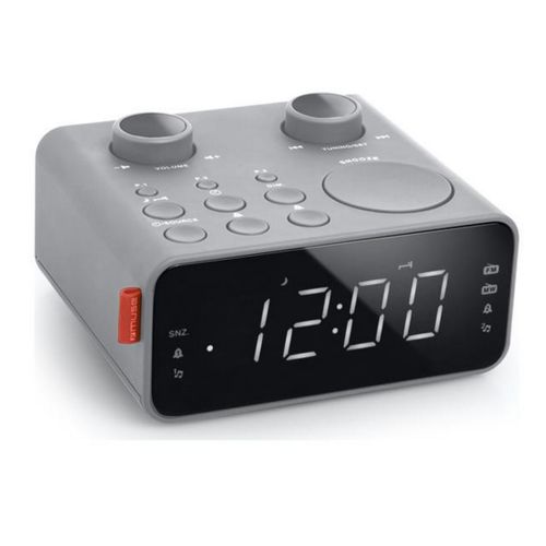 Radio-réveil Double Alarme Gris - M17lg