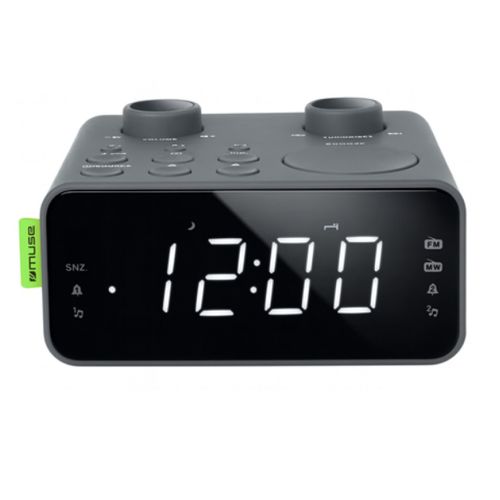 Radio-réveil Double Alarme Gris - M17lg