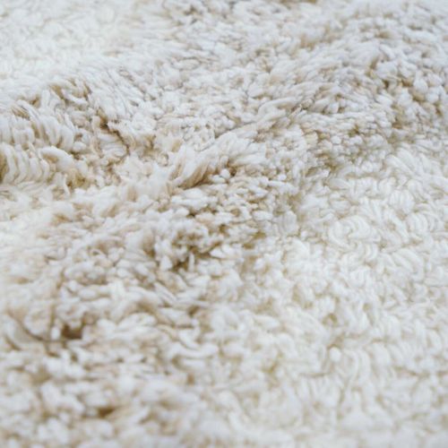 Tapis Salon Lavable Berbère En Coton Beige 60x90 - Style Bohème